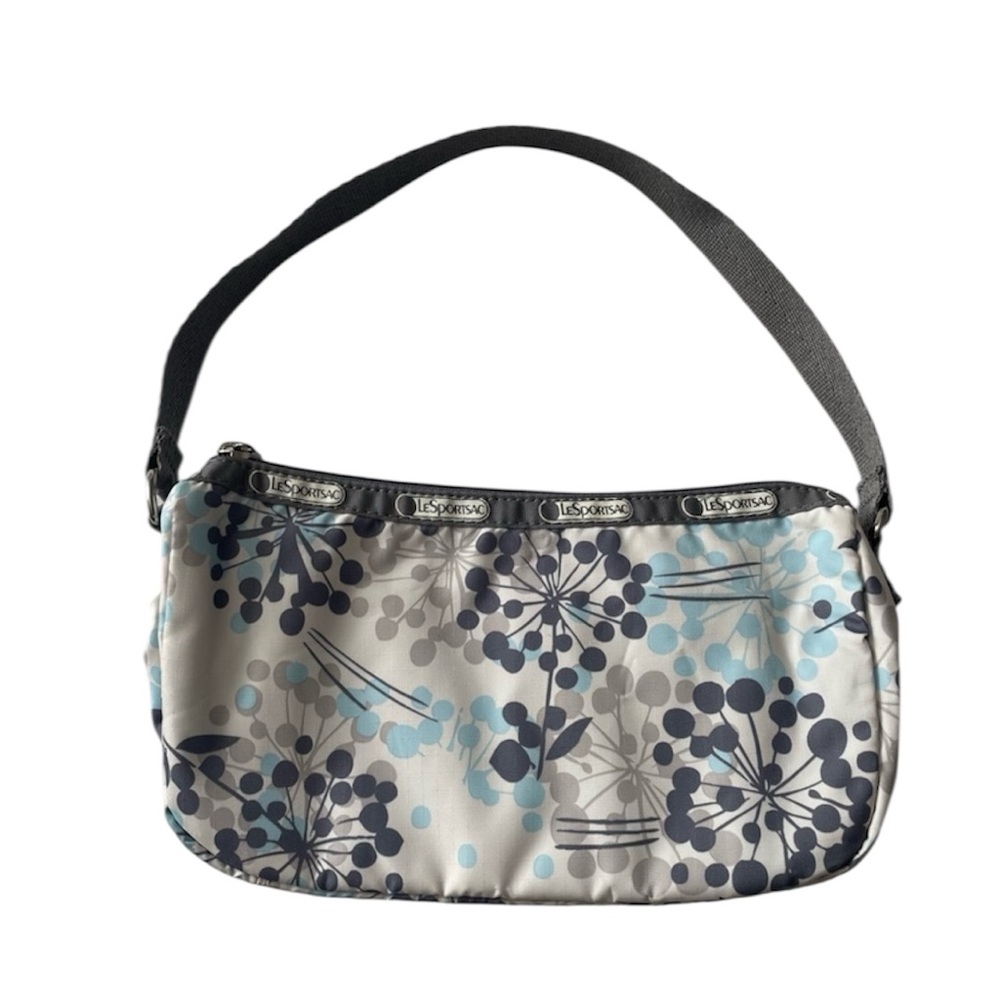 LeSportsac Floral Mini Shoulder Bag - Gray and Blue